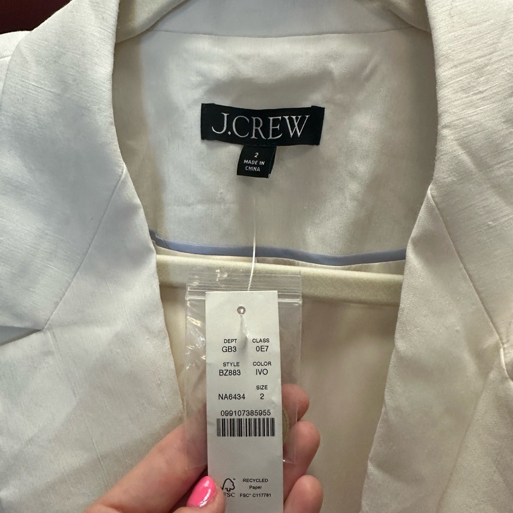 White J. Crew Blazer